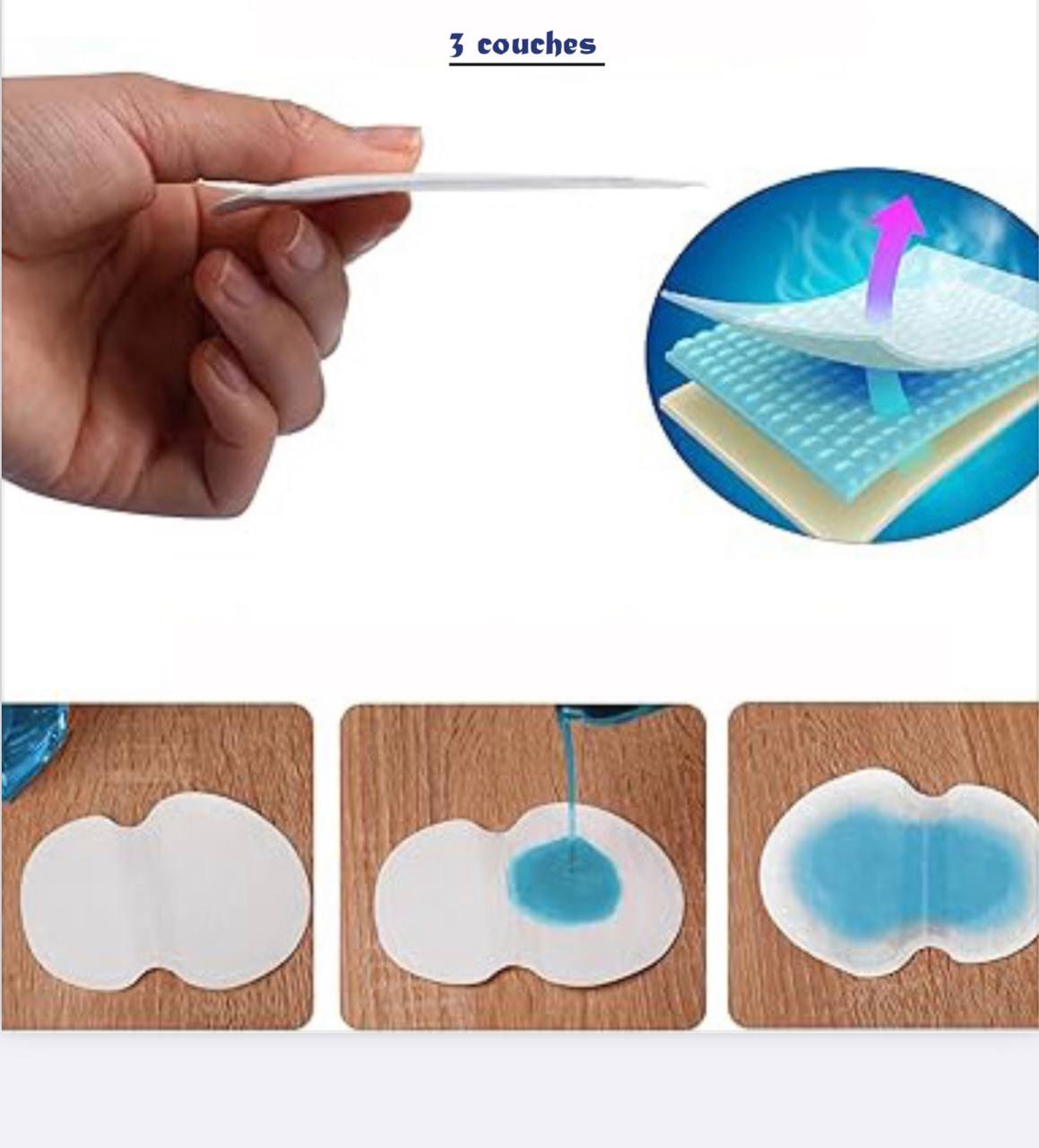Patchs Absorbants Anti-Transpiration pour Aisselles