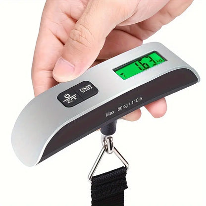 Balance Numérique Portable Avec Écran LCD Et Rétroéclairage Argenté