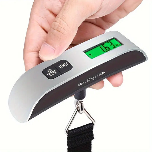 Balance Numérique Portable Avec Écran LCD Et Rétroéclairage Argenté