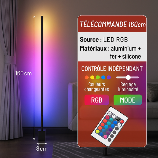 Barre LED d’ambiance RGB verticale