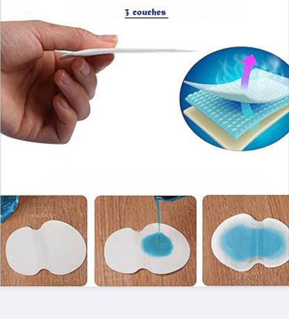 Patchs Absorbants Anti-Transpiration pour Aisselles
